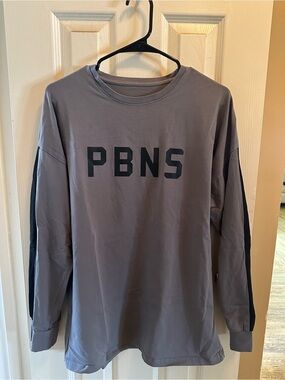 Alphalete PBNS Gray Graphic Long Sleeve Tee